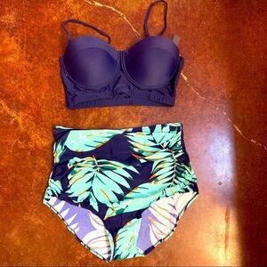 Unique & Classic Two Piece Floral Swimsuit